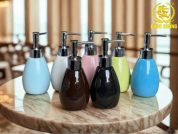 Bình Đựng Dầu Gội – Sữa Tắm Dáng Tròn Nhiều Màu