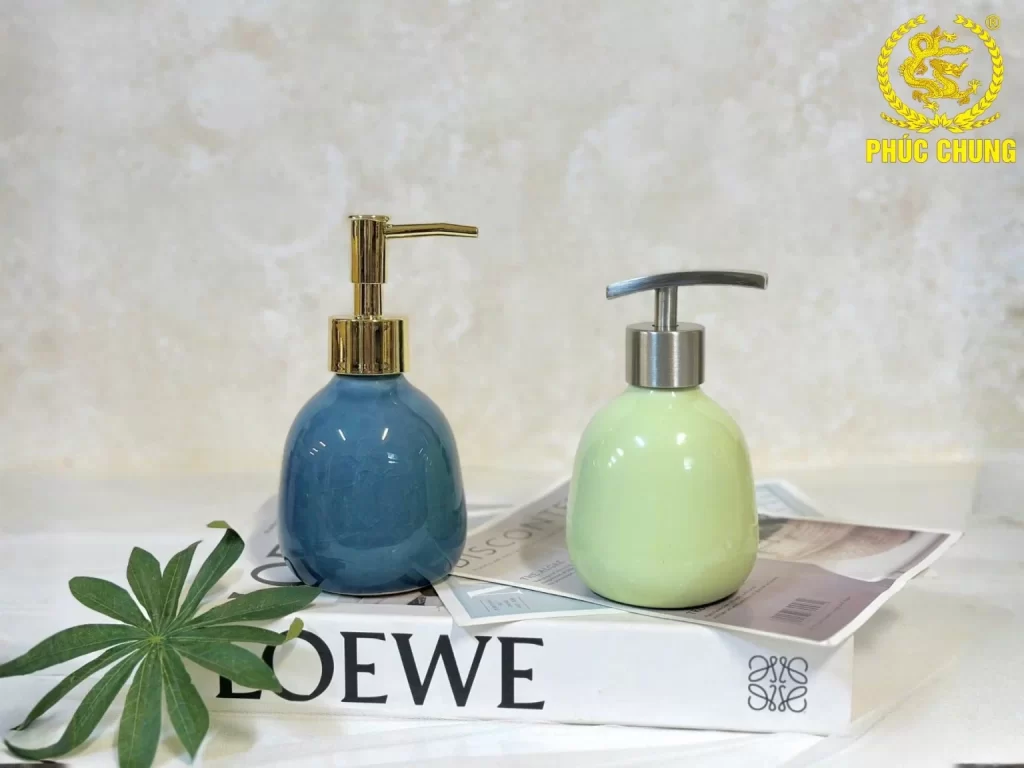 Bình đựng dầu gội sữa tắm khách sạn cao cấp dáng bầu