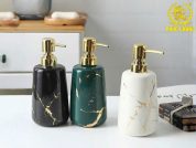 Bình Đựng Dầu Gội Sữa Tắm Vân Đá Cao Cấp – Điểm Nhấn Sang Trọng Cho Phòng Tắm Khách Sạn