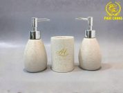 Bộ Bình Đựng Dầu Gội – Sữa Tắm – Cốc Đựng Đồ Khách Sạn Cao Cấp