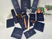 Bộ mẫu Amenities khách sạn hộp giấy xanh tím than