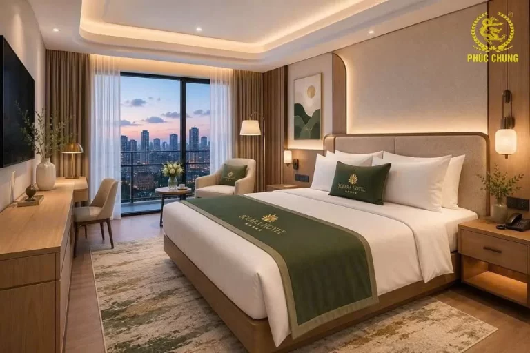 Chăn Ga Gối Khách Sạn Solara Hotel – Tinh Tế Trong Từng Chi Tiết Phòng Nghỉ